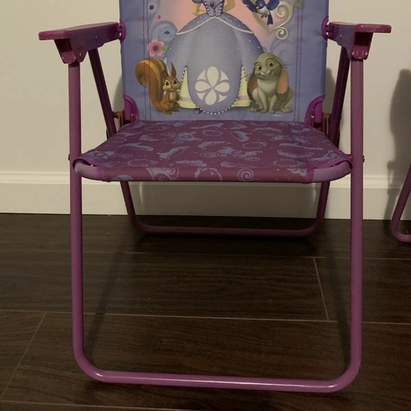 2 Disney Sofia the First Toddler Chairs Foldable - Picture 6 of 15